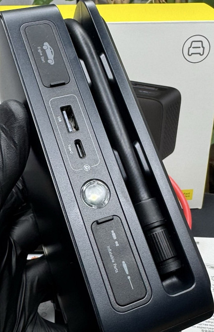 4 в 1 бустер+компресор+павербанк+ліхтар Baseus jump starter пусковий Киев - изображение 6