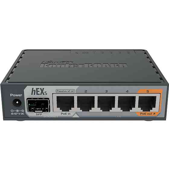 Маршрутизатор MikroTik RouterBOARD RB760iGS hEX S Black Харьков