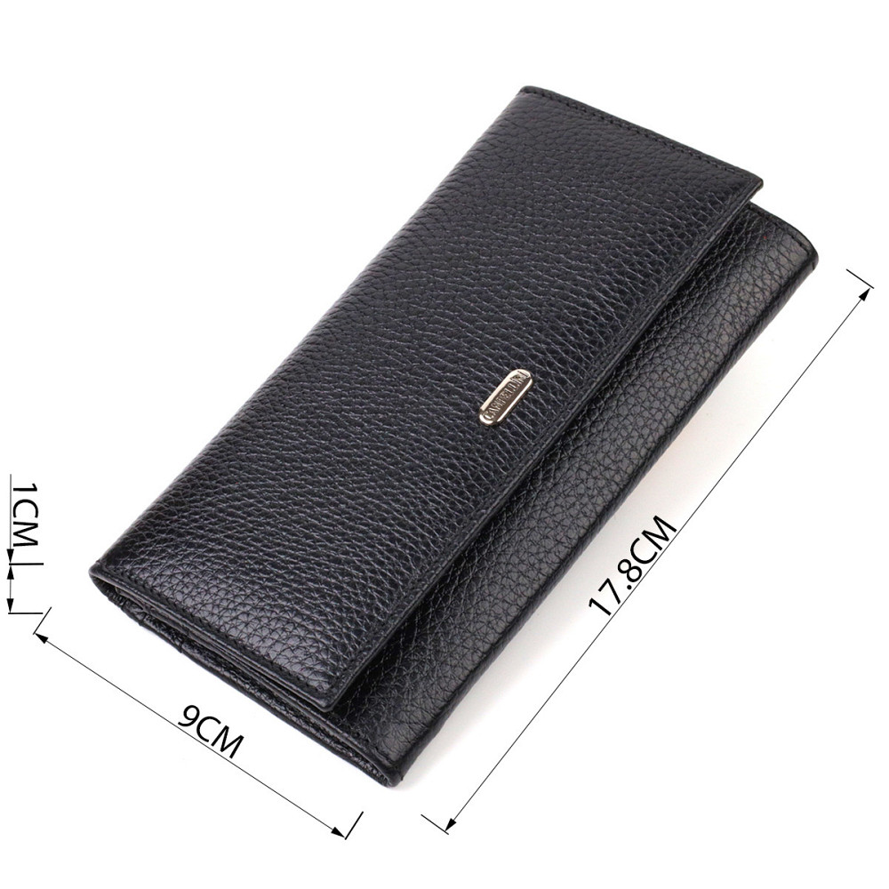 Функциональный кошелек для женщин из натуральной кожи CANPELLINI 21822 Черный Киев - изображение 8