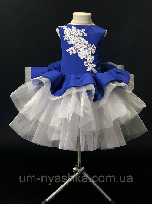Пишне дитяче плаття Бетті Синє на 4-5, 6-7 років Кривий Ріг - фото 1