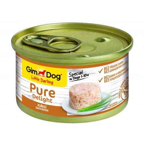 Корм влажный GimDog Pure Delight для собак миниатюрных пород с курицей 85 г Киев