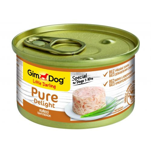 Корм влажный GimDog Pure Delight для собак миниатюрных пород с курицей 85 г Киев - изображение 1