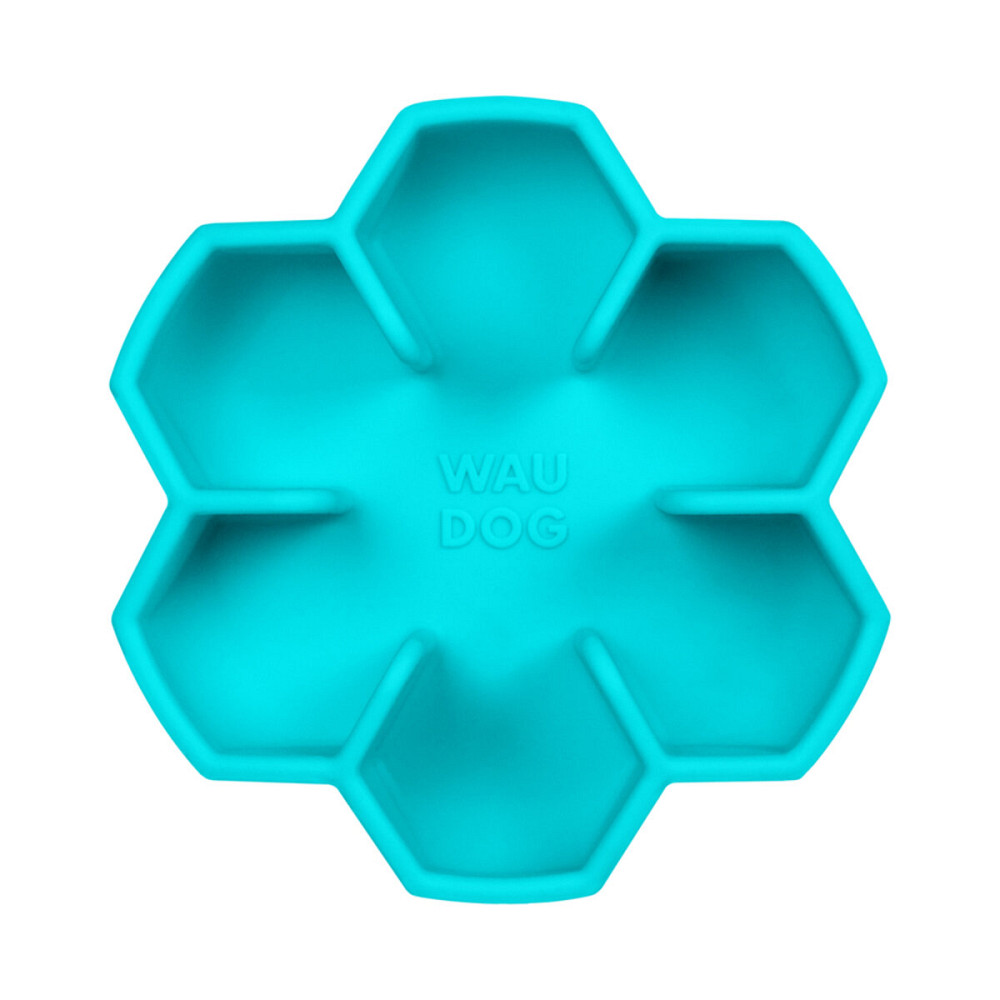 Миска для медленного питания WAUDOG Silicone, 750 мл, голубой Киев - изображение 3