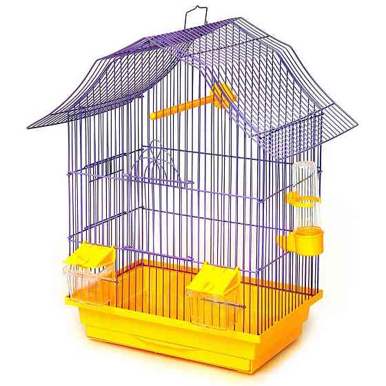 Компактна клітка Міні-2 для малих птахів (33 х 23 х 47 см), Лорі Київ