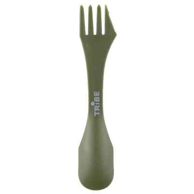 Ложка-виделка туристична Tribe Spork пластикова olive (T-FC-0031-olive) Вінниця
