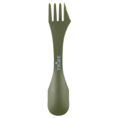Ложка-виделка туристична Tribe Spork пластикова olive (T-FC-0031-olive) Вінниця - фото 1