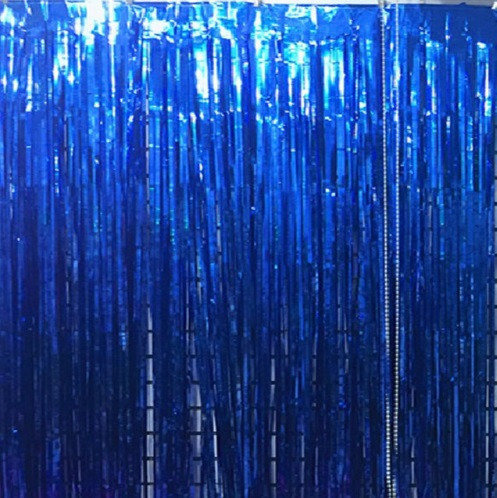 Для фотозони дощик новорічний 2 м на 1 м синій Київ - фото 5