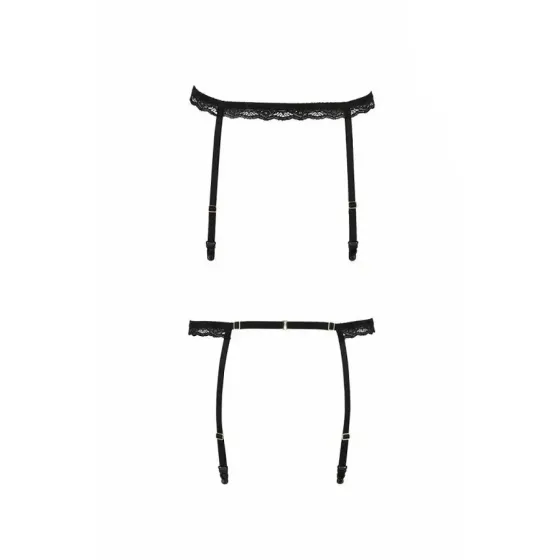 Пояс-стрепи для панчох Passion Exclusive SHELLY GARTER BELT L/XL, black Львов