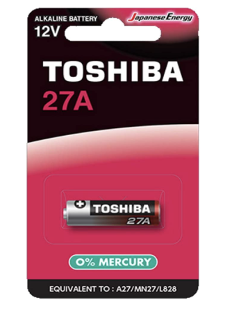 Батарейка Toshiba 27A/ 1 шт. на блістері Дніпро