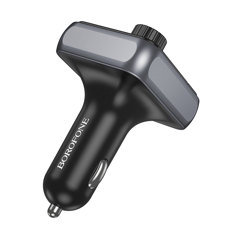 Автомобільний зарядний пристрій з FM-модулятором BOROFONE BC50 Ascenso PD20W+QC3.0 car BT FM transmitter Black Одеса - фото 5