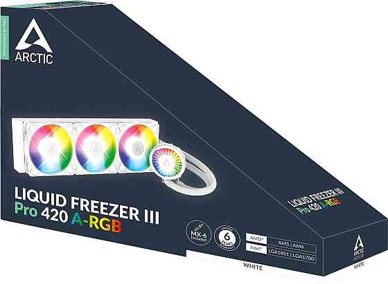 Система водяного охолодження Arctic Liquid Freezer III Pro 420 A-RGB White (ACFRE00189A) ( 12548 ) Харьков
