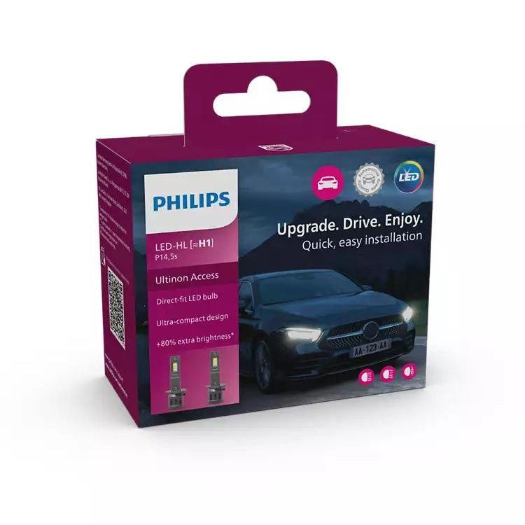 Комплект світлодіодних ламп PHILIPS H1 11258U2500CX Ultinon Access +80% 12V Харків - фото 2