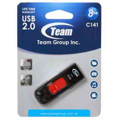 USB флеш накопичувач Team 8GB C141 Red USB 2.0 (TC1418GR01) Вінниця