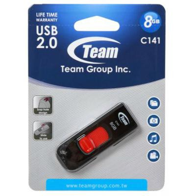 USB флеш накопичувач Team 8GB C141 Red USB 2.0 (TC1418GR01) Вінниця - фото 5