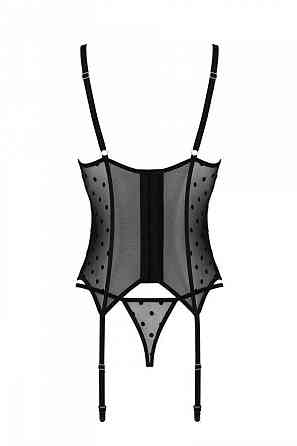 Корсет Passion MARINA CORSET, XXL/XXXL, black, с открытыми чашками Sex Aura Киев