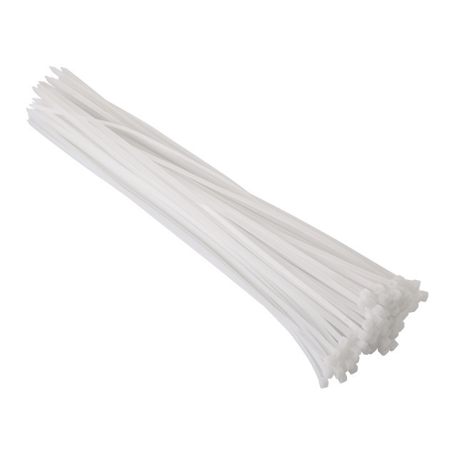 Хомут пластиковий, 4,8×400 мм, 100 шт/упак, білий INTERTOOL TC-4840 Київ - фото 2