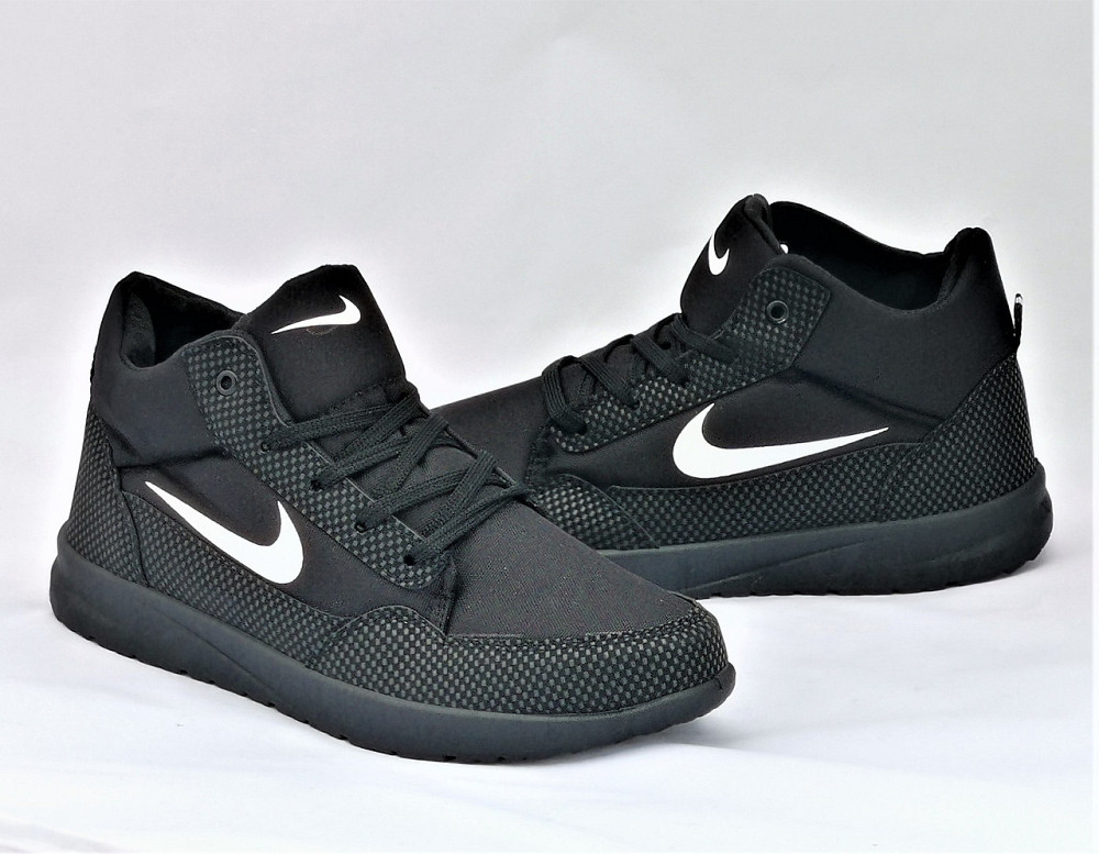 Термо Кроссовки Зимние Nike Мужские Ботинки на Меху Черные Найк (размеры: 41,42,43,44,45) Днепр - изображение 8