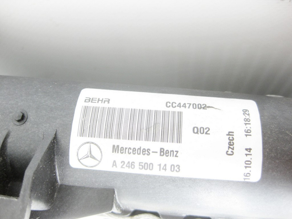 Mercedes-Benz  A2465001403 Основний радіатор охолодження CLA C117 CLA Shooting Brake X117 GLA X156 A-class W176 B-class W246 Одеса - фото 11