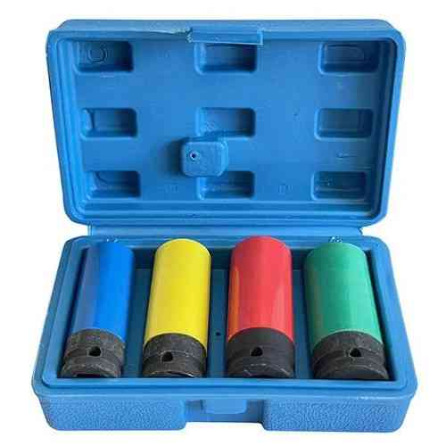 Набор удлиненных головок для колесных гаек 17-22мм в кейсе Киев