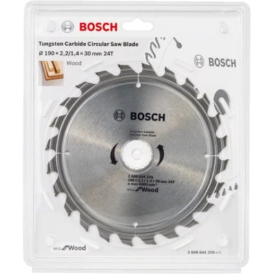 Диск пильний Bosch optiline Eco, 190x30мм, 24T (2.608.644.376) Вінниця - фото 2