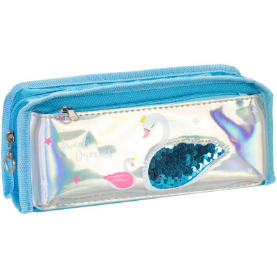 Пенал Cool For School голографічний з паєтками Sweet Dreams блакитний (CF86967) Вінниця - фото 1