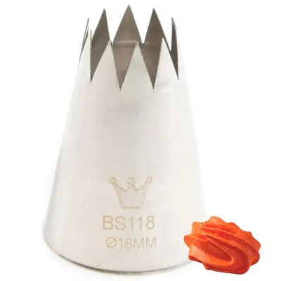 Кондитерская насадка Martellato Open Star 18 мм (BS 118) Винница - изображение 1