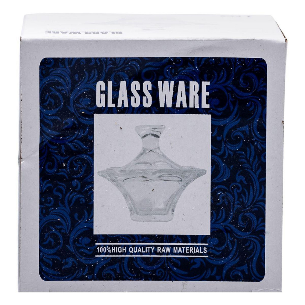 Квадратная стеклянная сахарница с крышкой 8.5 см Киев - изображение 6