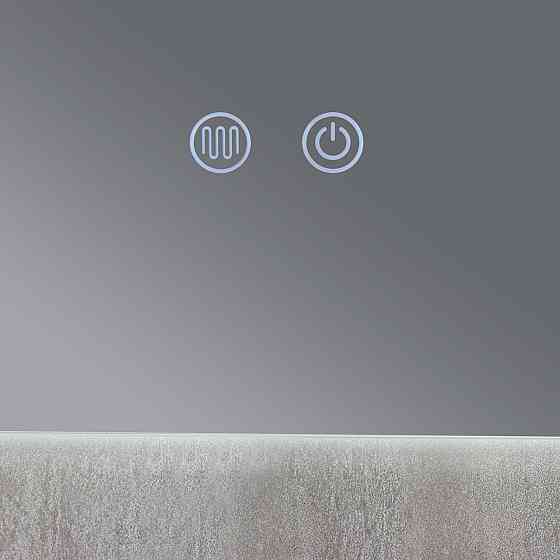 Дзеркало Qtap Taurus (TA1) 800×600 мм з LED-підсвіткою Touch, з антизапотіванням, з димером, темп. кольору (3000-6500K) Київ