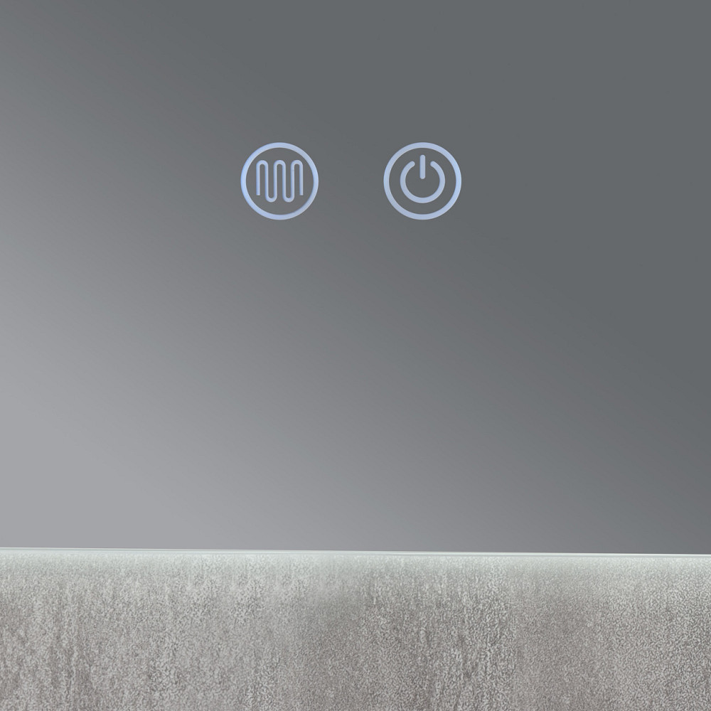 Дзеркало Qtap Taurus (TA1) 800×600 мм з LED-підсвіткою Touch, з антизапотіванням, з димером, темп. кольору (3000-6500K) Київ - фото 4