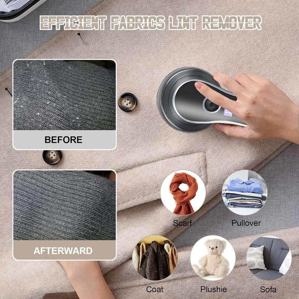 Электрический ремувер катышков GUBOOM, перезаряжаемый триммер для ткани с LED-дисплеем, для одежды и мебели Киев - изображение 7