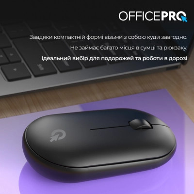 Мышка OfficePro M185B Silent Click Wireless Black (M185B) Винница - изображение 7