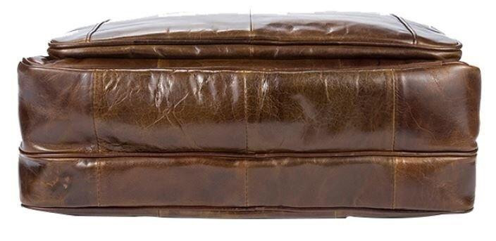 Мужская кожаная сумка Vintage 14769 Коричневая Киев - изображение 7