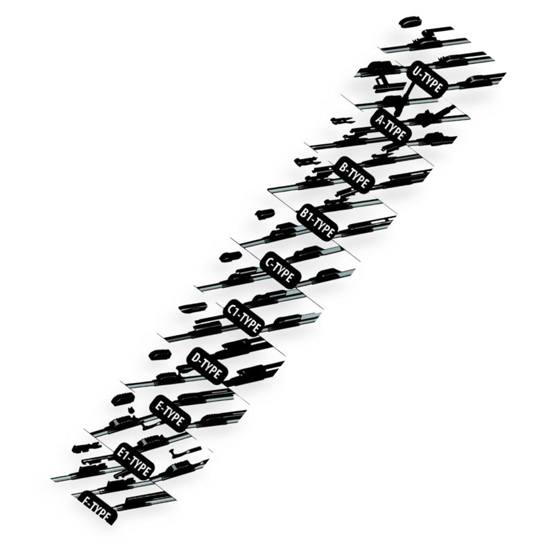 Щітка oximo multi безкаркасна 575мм + 7 адаптерів двірника Мукачево - фото 3