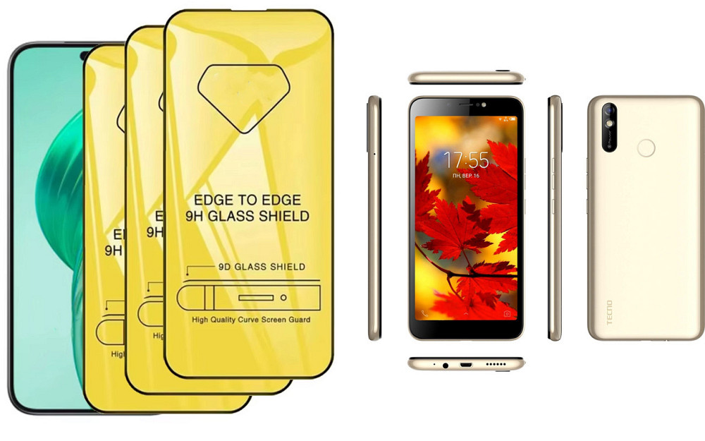 Захисне скло DefenzoGlass для Tecno Pouvoir 3 Air (LC6a) – подвійна міцність Київ - фото 3