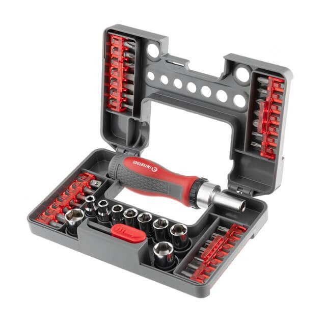 Реверсивна викрутка INTERTOOL 38 од, STORM - якісна викрутка з насадками для будь-яких завдань Львів - фото 1