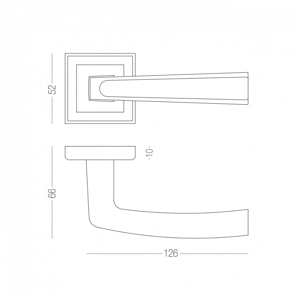 РУЧКА ДЛЯ ДВЕРЕЙ НА РАЗЕТЦЕ RAY A Киев - изображение 3