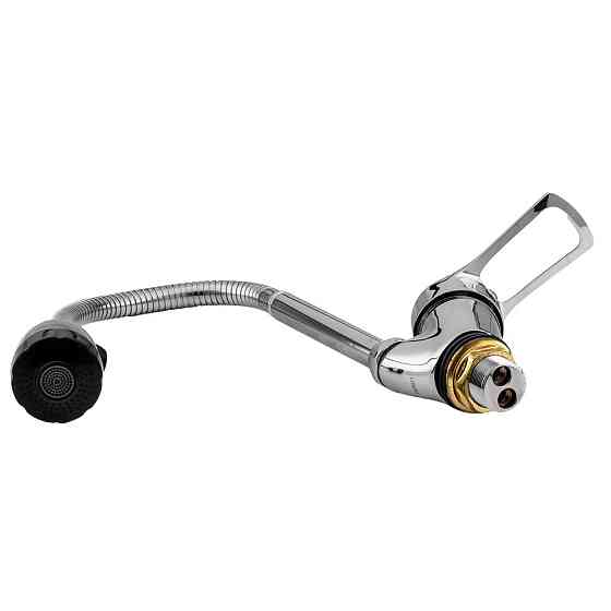 Смеситель s43 Ø40 для кухни гусак гофрированный на гайке TAU SM-4B644C (9843150) Киев