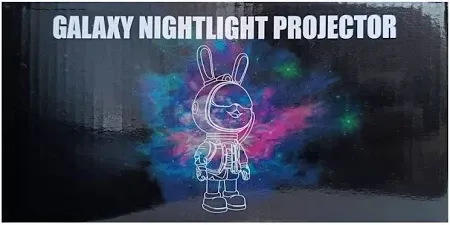 Нічник "Зоряне небо" Moon Bunny у формі зайця-космонавта з пультом керування та проєкцією неба Київ