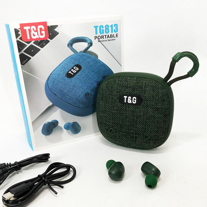 Беспроводная акустика портативная мощная TG813, Активная блютуз колонка, Блютуз колонка LG-452 с ремешком Киев - изображение 1