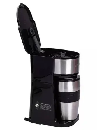 Кавоварка SK-04028 420 мл, з нержавіючої сталі, швидке нагрівання за 3 хвилини, компактна Одеса