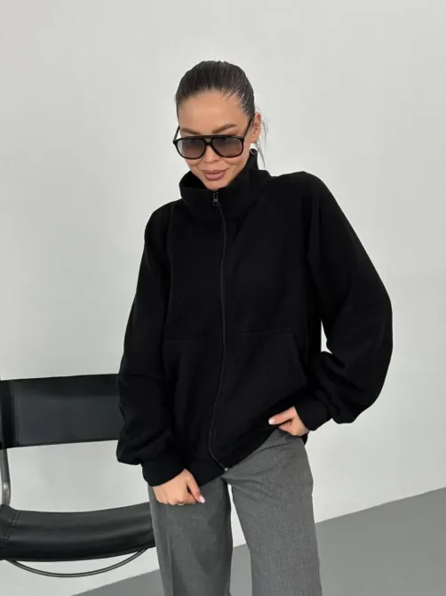 Женская базовая флисовая кофта оверсайз на молнии женская базовая флисовая кофта Харьков - изображение 17