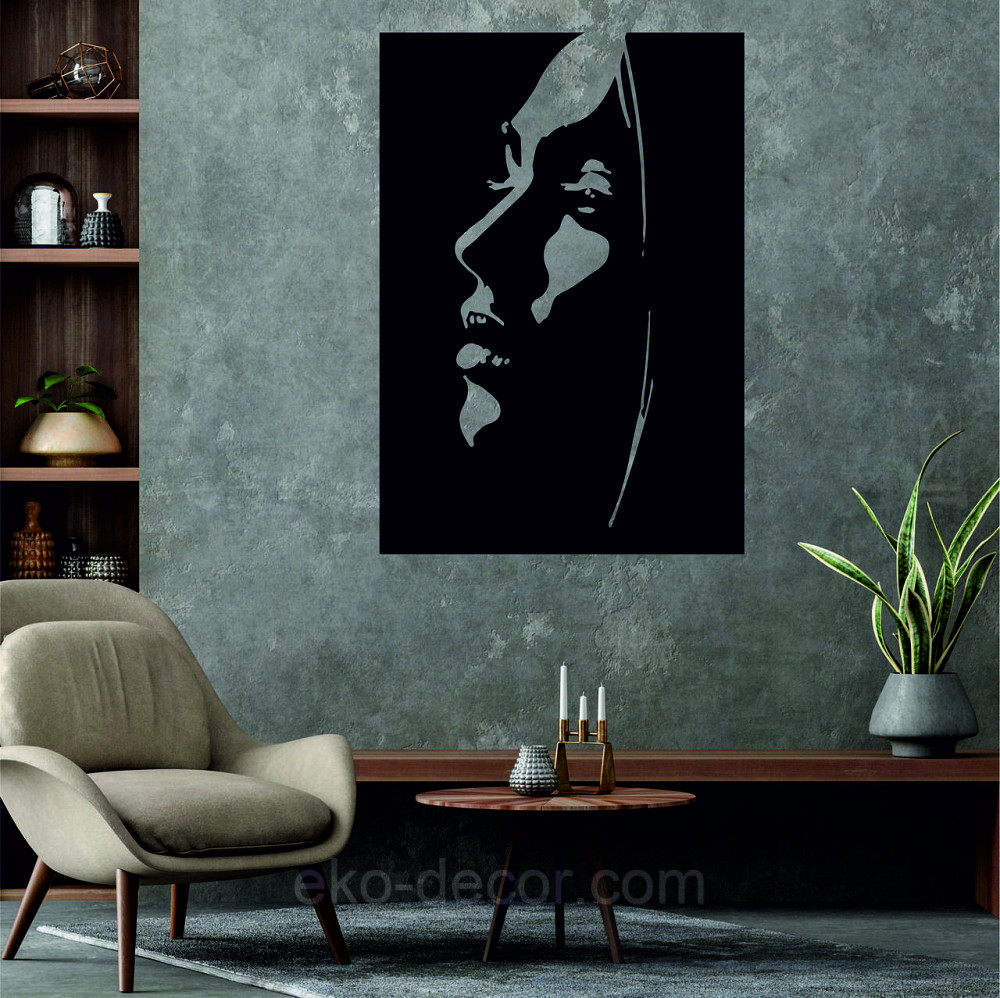 Декоративне настінне Панно «Женський образ», Декор на стіну 110*72 см Київ - фото 4