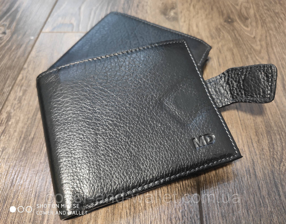 Стильное мужское кожаное портмоне на магнитной застежке MD 132 Киев - изображение 3
