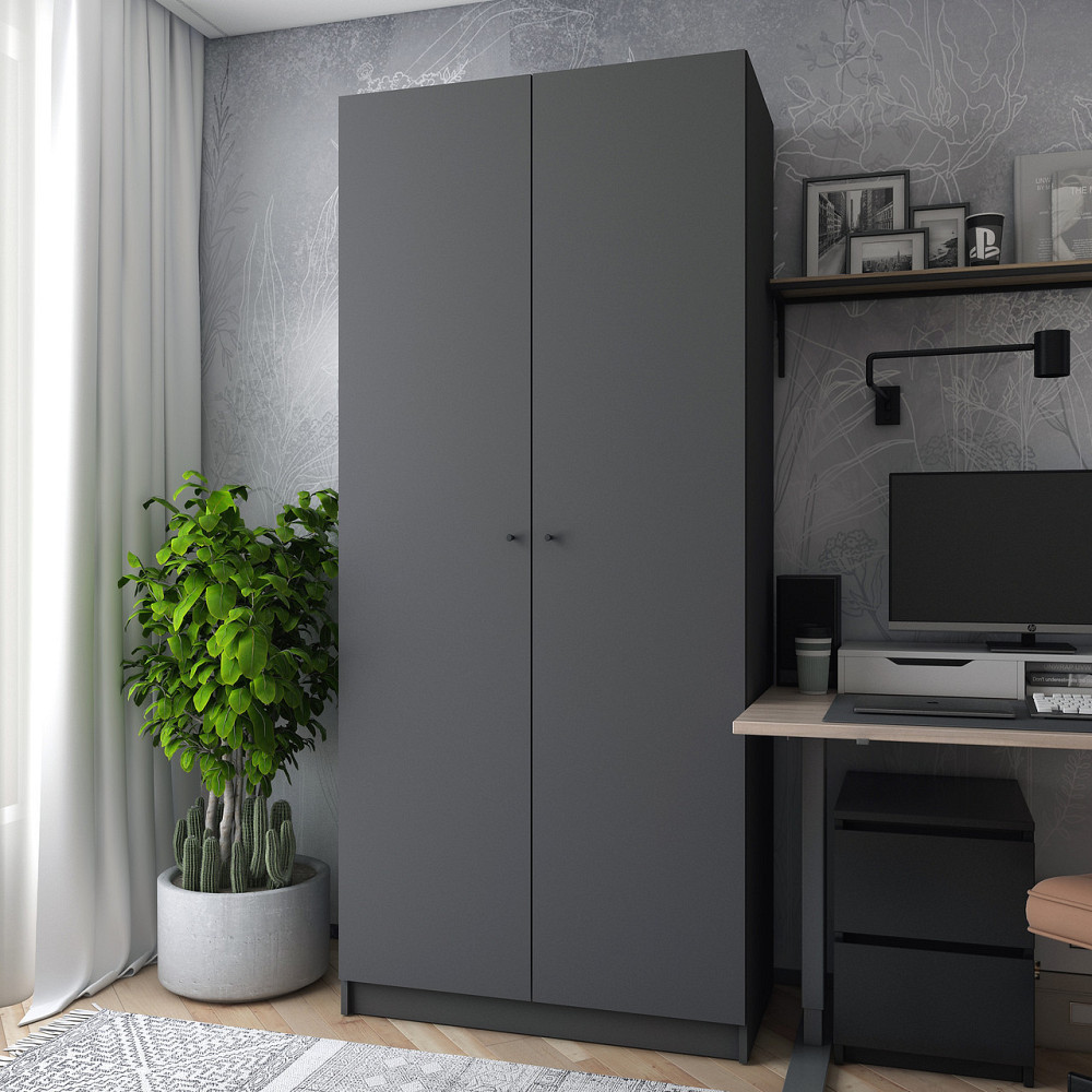 Шафа розпашна для одягу Doros Промо 90х48х204 см Графіт (DRS-011199) Львів - фото 1