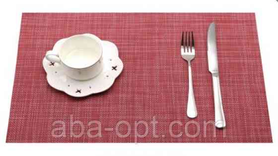 Килимок для сервірування червоний 45 х 30 см Моно ( шт ) Одеса