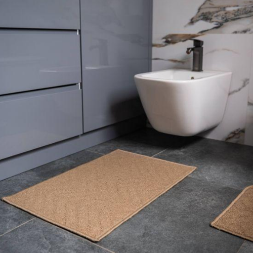 Набір килимків для ванної 2шт: 44*70см+44*40см U-виріз Little бежевий Дариана Житомир - фото 9