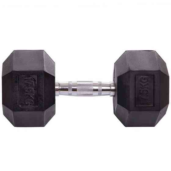 Гантель 17.5 кг суцільна шестигранна SP-Planeta-8013-17_5 Київ