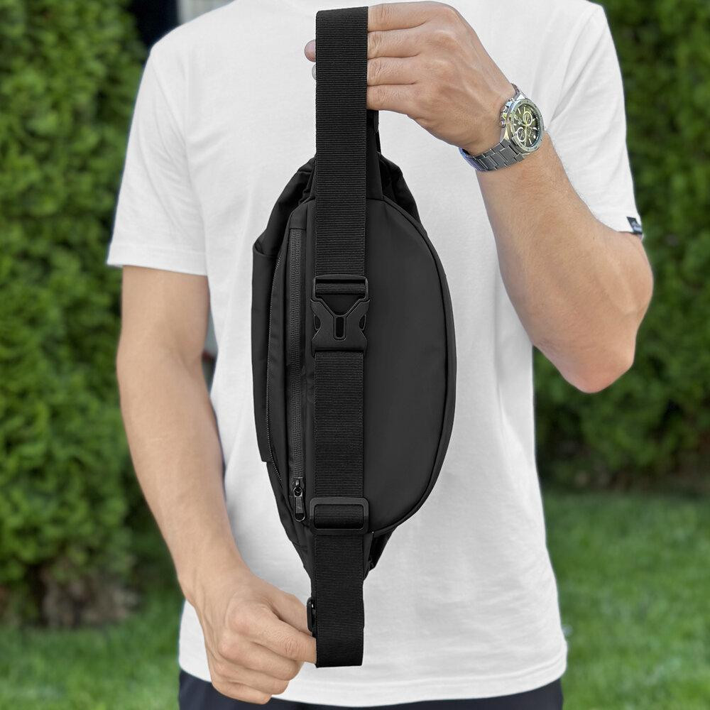 Мужская бананка черная Pobedov Minimal Киев - изображение 6