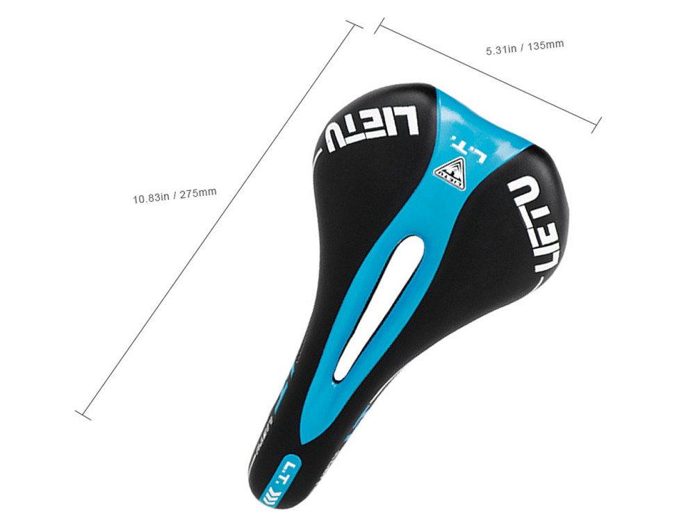 Седло для велосипеда Lietu ZD-023-BL Черно-синий Бровары - изображение 2