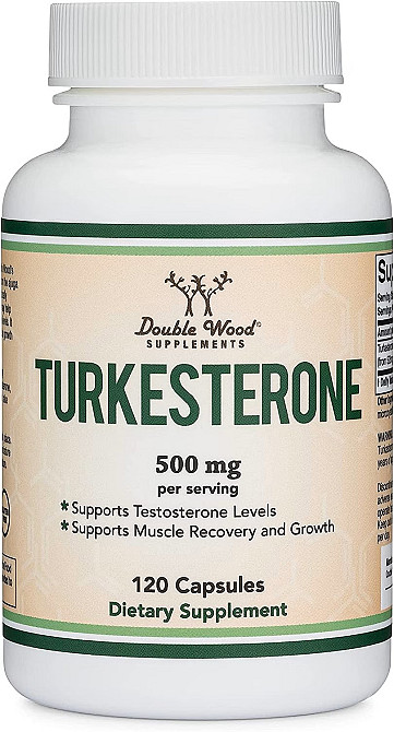 Туркестерон Double Wood Ajuga Turkestanica Extract 500 mg Standardized to 10% Turkesterones 120 capsules Луцк - изображение 1